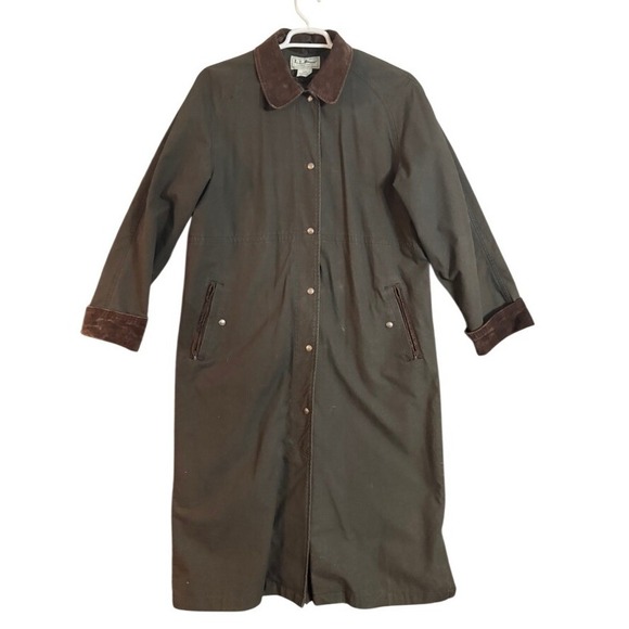 L.L. Bean Jackets & Blazers - Vintage Long LL Bean Olive Jacket